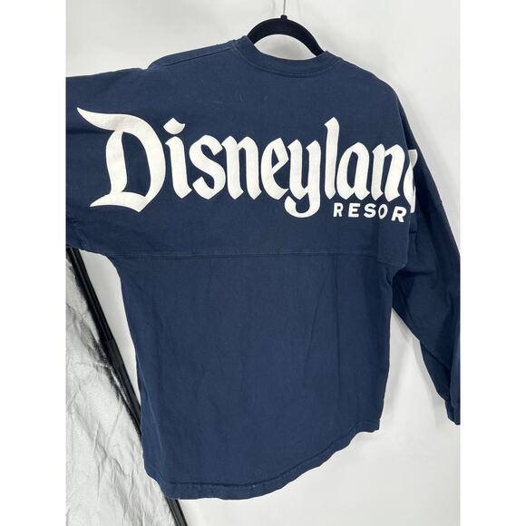 Disneyland Resort Spirit Jersey Adult S Long Sleeve Shirt Navy Blue White - Picture 3 of 5
